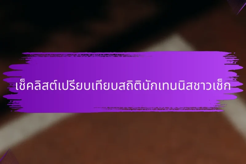 เช็คลิสต์เปรียบเทียบสถิตินักเทนนิสชาวเช็ก