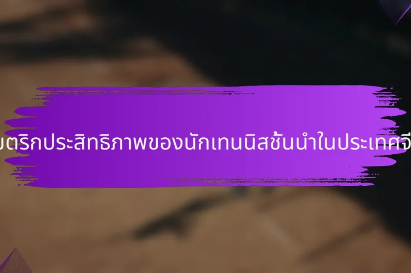 เมตริกประสิทธิภาพของนักเทนนิสชั้นนำในประเทศจีน